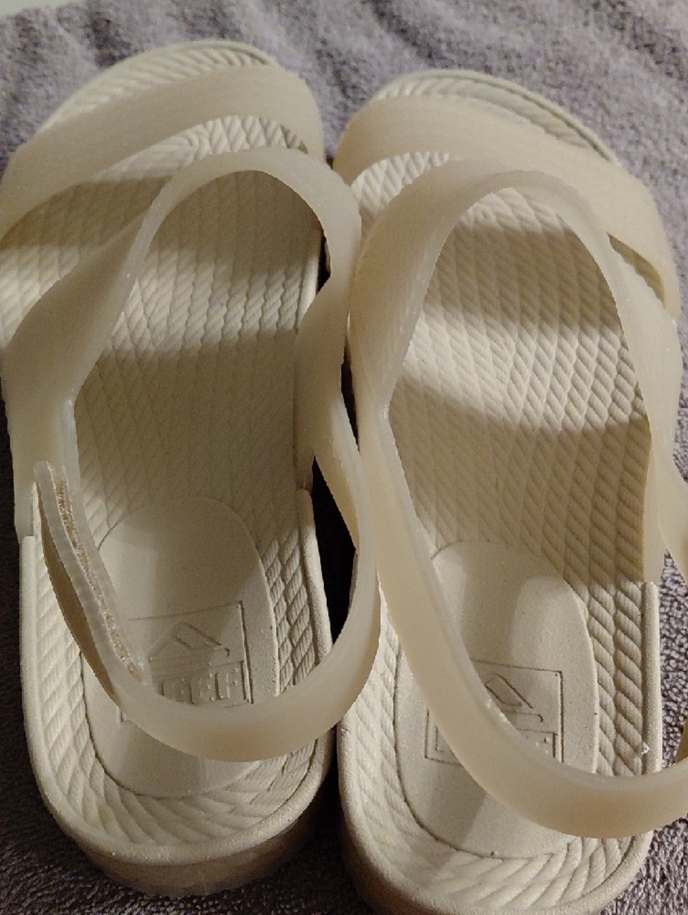 Women's Beige Slip-On Casual Sandals - Picture 3 of 4